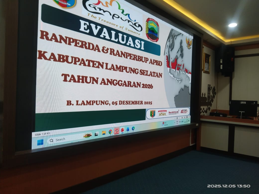 Siapkan Anggaran Tangguh Bencana, Plt. Kepala BPBD Lampung Selatan Hadiri Evaluasi APBD 2026